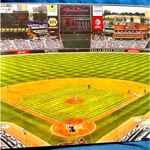 Atlanta Braves Turner Field 30”x9” Wall Art